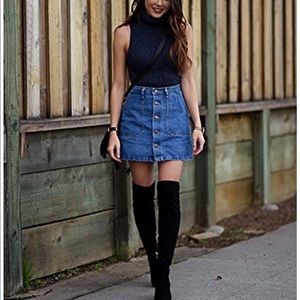 💙•High waist! Denim skirt• 💙